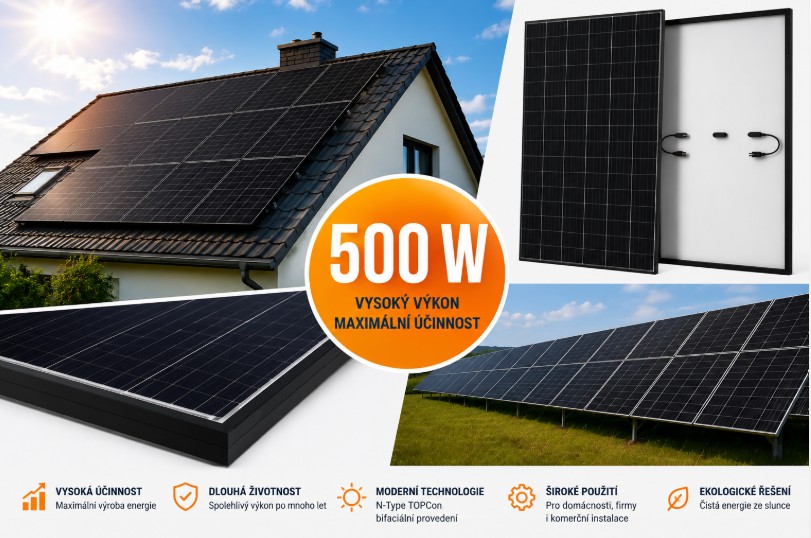 Fotovoltaické solární panely 500 W