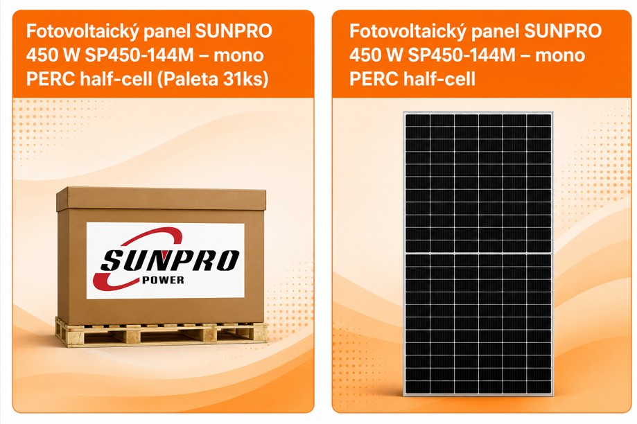 Fotovoltaické solární panely 450 W