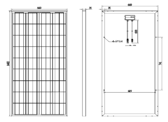 Fotovoltaický panel 160 W.
